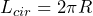 L_{cir}=2\pi R